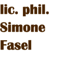 lic. phil. Simone Fasel